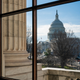 The Capitol Dome is seen from the Russell Senate Office Building in Washington, D.C.
